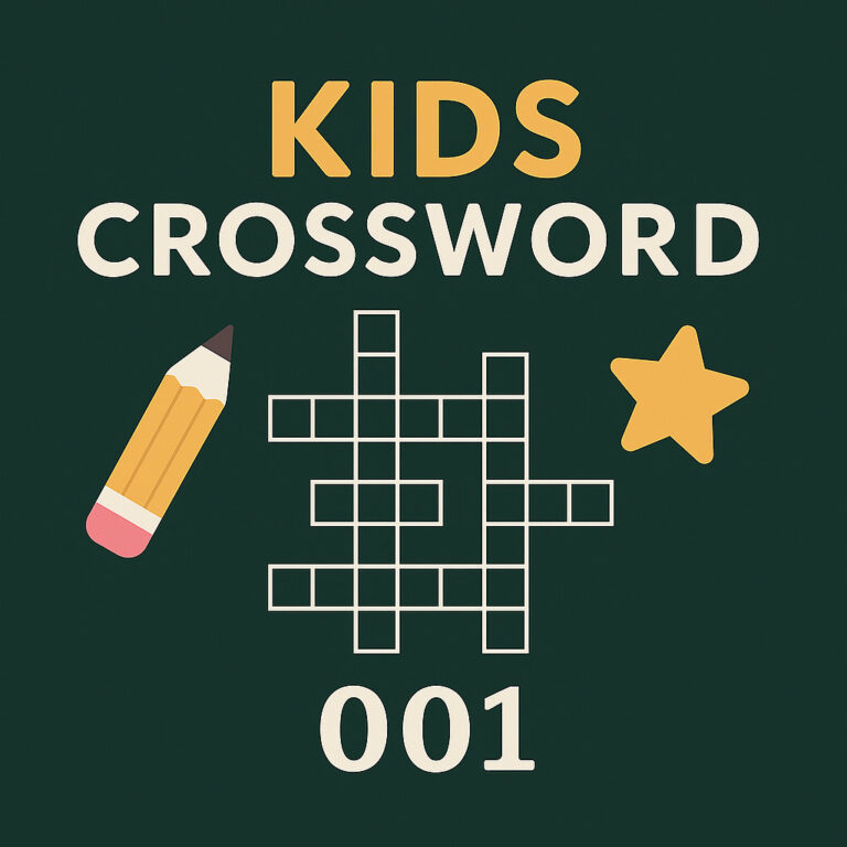 Kids Crossword: 001